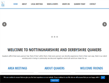 Tablet Screenshot of nottsandderbyquakers.org